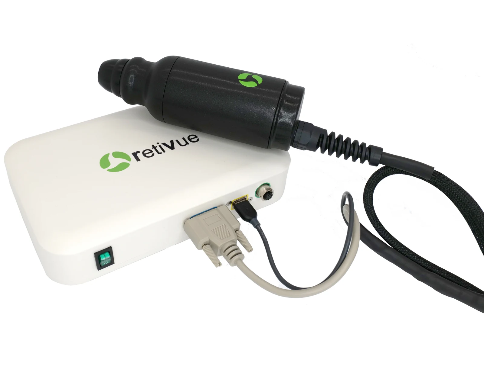 RetiVue portable EntireEye retinal camera with its connected control unit
